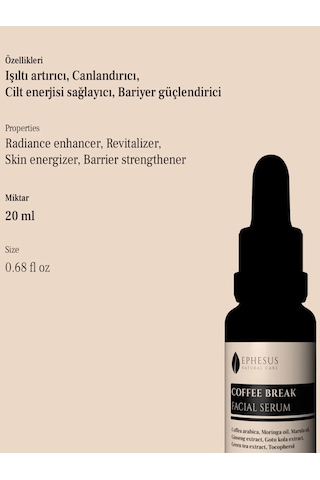 Cildi Doğal Aydınlatıcı Ve Canlandırıcı Yüz Serumu 20ml