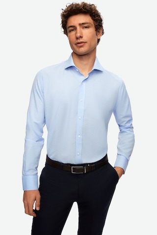 D'S Damat Ds Damat Slim Fit Açık Mavi Italyan Yaka Dar Kesim Klasik Kravatlık Uzun Kollu Kolay Ütülenebilir N 2HF02ORT5185 Mavi