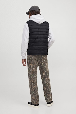 Jack & Jones Jjekıngsley Erkek Hafif Şişme Yelek Dik Yaka Günlük Rahat Siyah