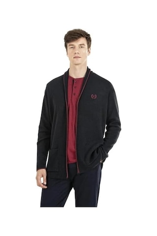 Pierre Cardin Erkek Çeyizlik Uzunkollu Pijama Ve Triko Sabahlık 3'lü Set Takım 0 Lacivert