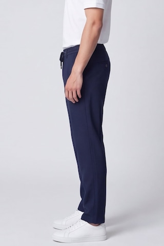 Sabri Özel Erkek Lacivert Normal Kesim Regular Fit Viskon Örme Yan Cep Lastikli Bel Klasik Paça Jogger Pantolon