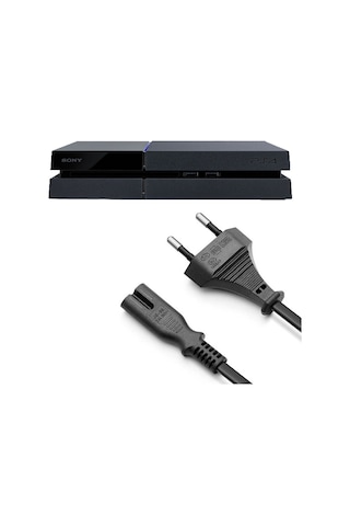 Ps4 Güç Kablosu 1.5m Playstation 4 Fat Kasa Uyumlu Ps4 Kablo Yedek Parça