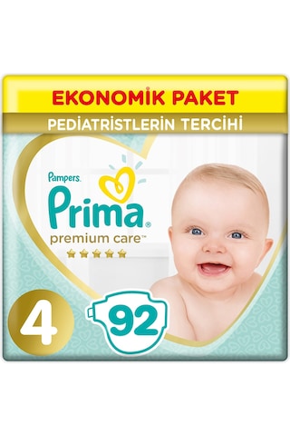 Prima Premium Care 4 Beden Ekonomik Paket 9-14 KG 2 x 46 92 Adet 2'li