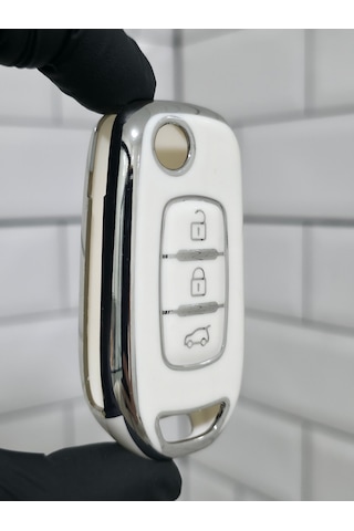 Renault Megane 4 Clio 5 Captur Kadjar Symbol Anahtar Kılıfı Siyah