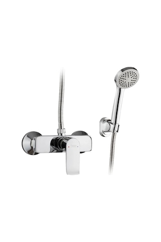 Potato Duşakabin İçin Krom Kaplama Küreli Duş Başlıklı Batarya 158311689 Gri