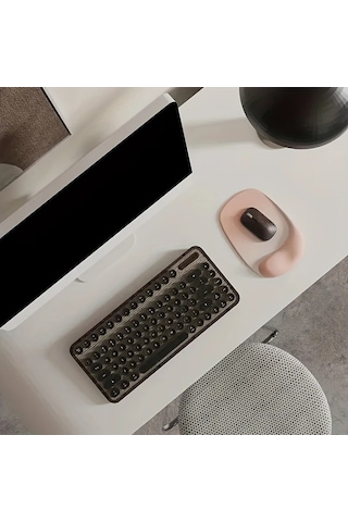 Elmpaly Sarı Sku Jel Bilek Destekli Ergonomik Mouse Pad - Premium Naylon, Kaymaz, Ofis Ve Oyun İçin, Laptop Ve Masaüstü Uyumlu, Kauçuk Taban