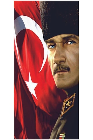 Araba Kapı Direk Kaplama Folyosu Atatürk Bayrak Sağ Ve Sol 2adet