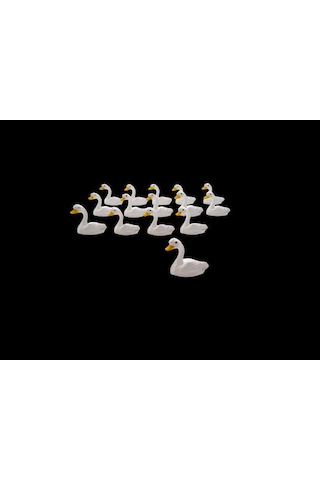 10 Adet Minyatur Kuğu Mini Bahçe Süsleme Teraryum Malzemeleri
