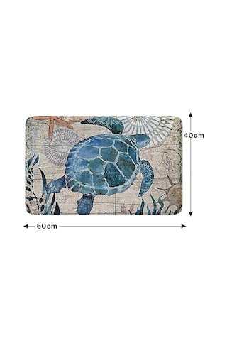 Sevimli Tasarımlı Mikrofiber 2'li Takım Banyo Paspası, Kaymaz Taban, Makinede Yıkanabilir 40x60 50x Sku: Smg8690010241696 21 x 21