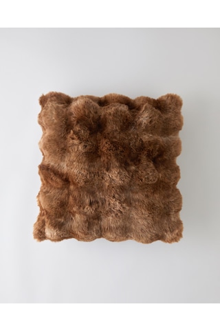 English Home Terra Pelüş Kırlent Kılıfı 45x45 Cm Kahve Kahve
