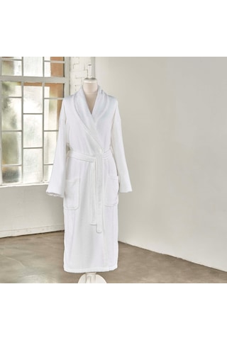 Linens Soft Pamuk Bornoz Beyaz M Beyaz