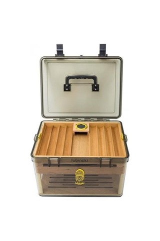Lubinski Plexi -sedir Şeffaf Puro Kutusu Humidor 100s Lb-019