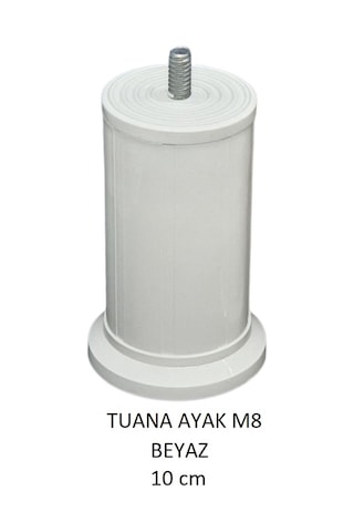 Tuana Ayak 10 cm M8 Cıvatalı Beyaz