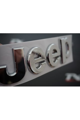 Jeep Kaput Bagaj 3M 3D Krom Metal Logo Amblem Arma