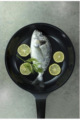 Primanova Bordain Alüminyum Kızartma Tavası 28 CM Siyah