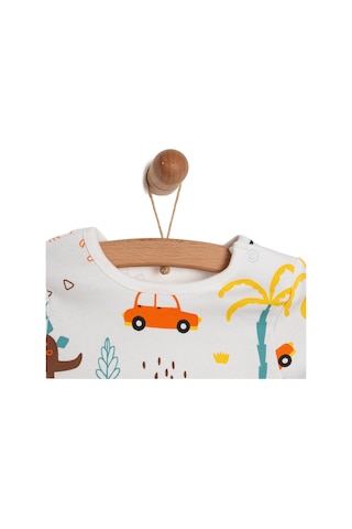 HelloBaby Yenidoğan Tshirt-Patiksiz Alt 2li Takım Erkek Bebek Yeşil