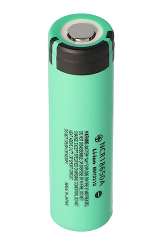 Panasonic Ncr18650A 3.6V 3100 Mah li-Ion Pil Korumasız Not Boyutları 64.9x18.1MM