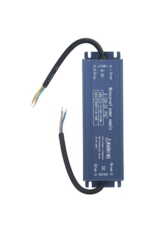 Yifomall 24v 100w Ip67 Su Geçirmez Dış Mekan Güç Kaynağı - Led Işık/reklam/tabela İçin Kısa Devre & Aşırı Yük Korumalı Ac110-240v Giriş Mavi
