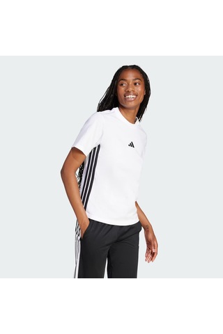 Adidas Essentials 3-stripes Cotton Kadın T-shirt Jd0844 Beyaz