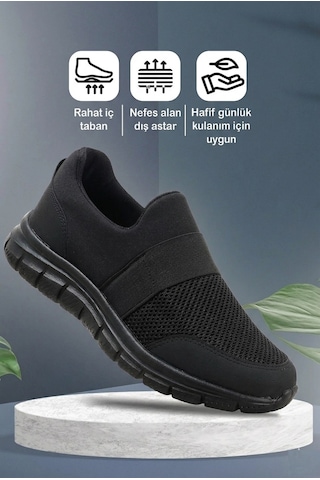 Vojo Flex Anatomik Anorak Bağcıksız Erkek Spor Ayakkabı 267800001366 01 Siyah