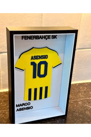 Marco Asensio Futbol Forma Tablo Masa Dekoru Çerçeveli Pla Baskı 22 X 14cm