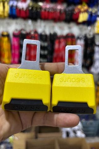Emniyet Kemeri Uzatıcı Aparat, Evrensel Uyumlu, Sarı Renk