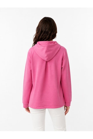Neden Tekstil Kadın Kapüşonlu Sweatshirt - Rahat Ve Şık - Pembe