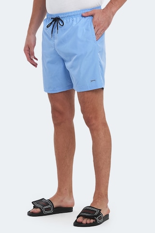 Slazenger Reno 2 Li Set Erkek Cepli Deniz Şortu Şort Gri - Mavi