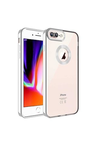 Zore Apple Uyumlu iPhone 7 Plus Kılıf Kamera Korumalı Logo Gösteren Omega Kapak - Derin Mor Derin Mor
