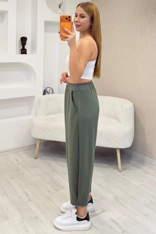Fiolin Soft Touch Modal Kumaş Şalvar Pantolon haki