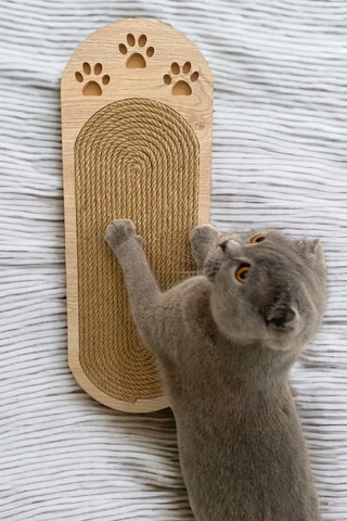 Nursoft Duvara Monte Edilebilir ve Yerde Kullanılabilir Kedi Tırmalama Tahtası 51 CM