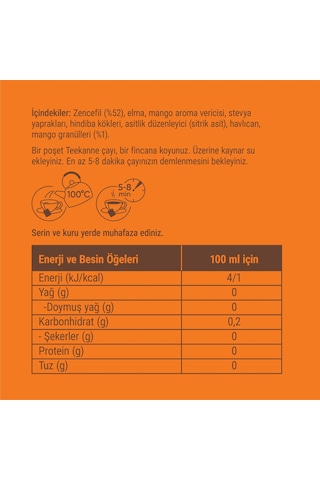 Teekanne Zencefil - Mango Karışık Bitki Çayı 12277643