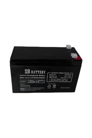 12 VOLT 9 AH-AMPER KURU TİP AGM GÜÇ KAYNAĞI AKÜ SB BATTERY SPL-9