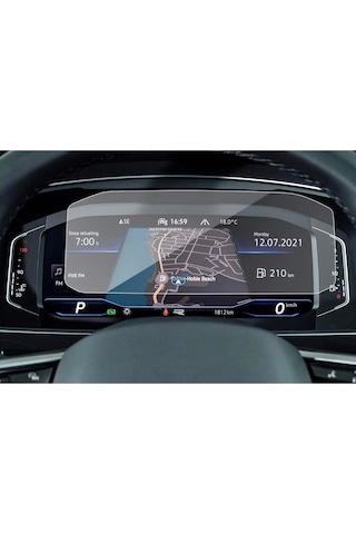 Vw Passat B8-8.5 Dijital Gösterge Ekran Koruyucu - Kırılmaz Şeffaf Nano Teknoloji