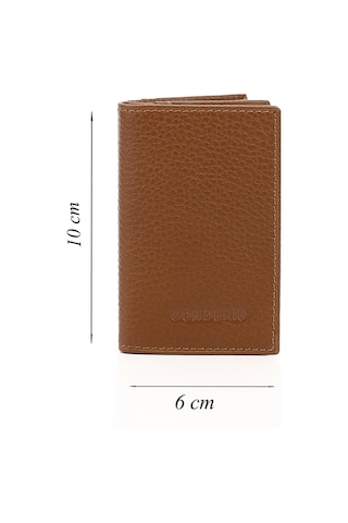 Gönderir Taba Gön Hakiki Deri Unisex Kartlık 06205 Taba
