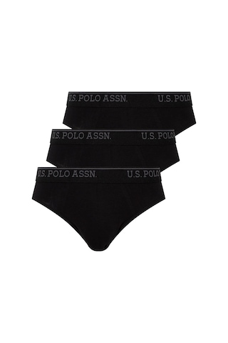 U.S. Polo Assn. U.s Polo Assn. 90003 Erkek Battal 3'lü Slip Külot-siyah Siyah