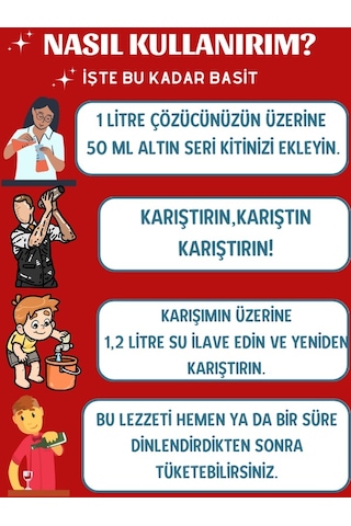 Sek Aroma Altın Seri Anason Yağı Hazır Karışım Altın Seri Rakı Kiti 50 ML