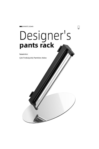 Gardırop Gardırop Çekmece Pantolon Askısı Teleskopik Sönümleme Sürgülü İtme-çekme Askısı Beyaz