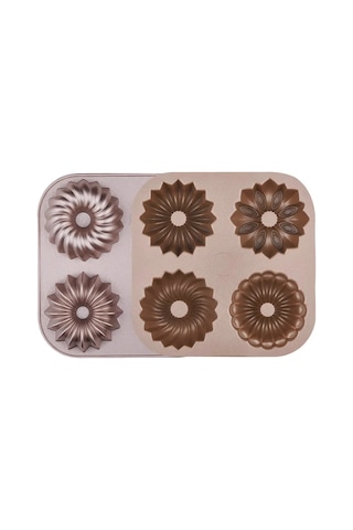 Korkmaz Pasty 4lü Muffin Kalıbı A5617-4 Bej