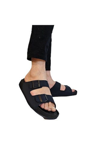 Pierre Cardin 7408 Lacivert Çift Tokalı Yumuşak Taban Erkek Terlik Lacivert