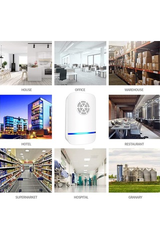 Lemestar Elektrikli Ultrasonik Haşere Kovucu, 100-150 M² Kapsama Alanı, Abs Plastik, Atılabilir, Ce/rohs/fcc/epa Onaylı