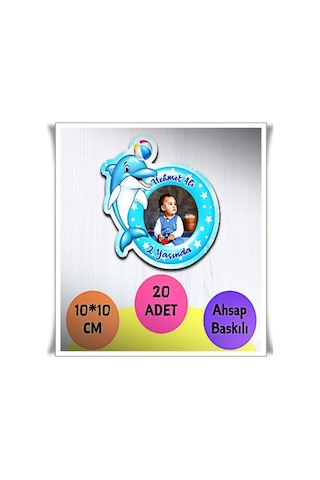 Bebek Çocuk Doğum Günü Resimli Ahşap Magnet 35 Adet
