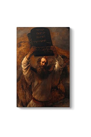 Rembrandt - Musa Ve On Emir Tablosu 50 X 75