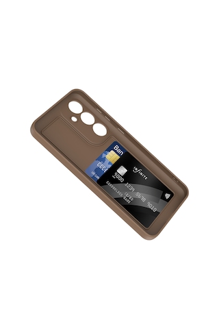 Nihcase Samsung Uyumlu Galaxy A55 Kılıf 2 Ad Gizli Kart Bölmeli Vitra Kapak