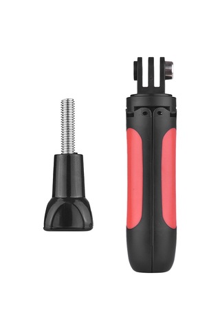 Springsun Kırmızı Mini Tripod Ve Selfie Stick, Su Geçirmez Kılıfı Olan Tüm Spor Kameraları İçin Uygun Gopro, Yi, Sjcam