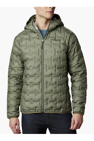 Columbia Wo0954 Delta Ridge Down Hooded Erkek Kaz Tüyü Mont Yeşil