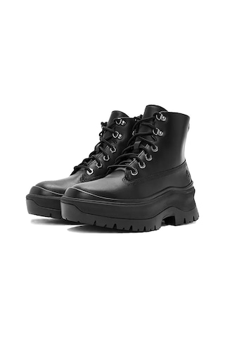 Timberland Roxie Lane Mid Lace Up Boot Kadın Günlük Bot Tb0a295jw021 Siyah Tb0a295jw021 Siyah