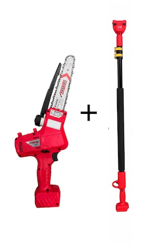 Ferrino Khb-12 21v 5.2ah Çift Akülü Dal Budama Testeresi + 6 Metre Teleskopik Uzatma Aparatı
