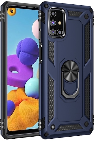 Samsung Uyumlu Galaxy M51 Kilif Zirhli Miknatisli Standli Tank Kapak 399067527