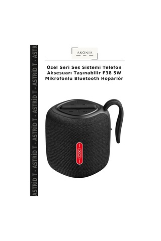 Özel Seri Ses Sistemi Telefon Aksesuarı Taşınabilir F38 5w Mikrofonlu Bluetooth Hoparlör